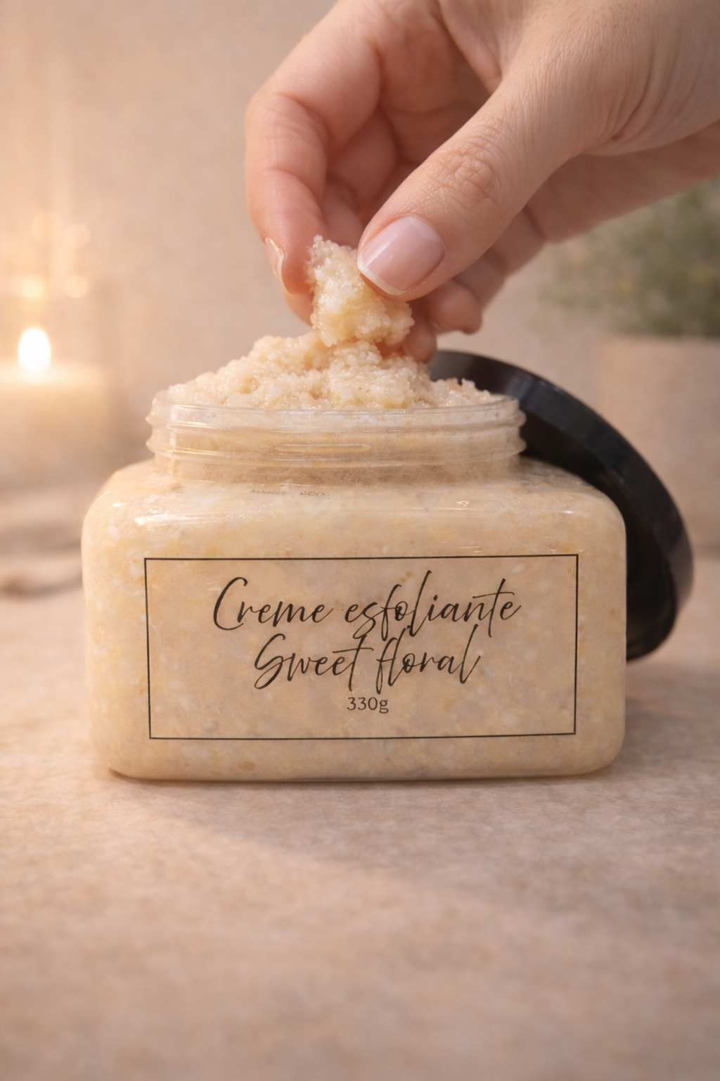 Creme Esfoliante Sweet Floral 330g - Imagem 2