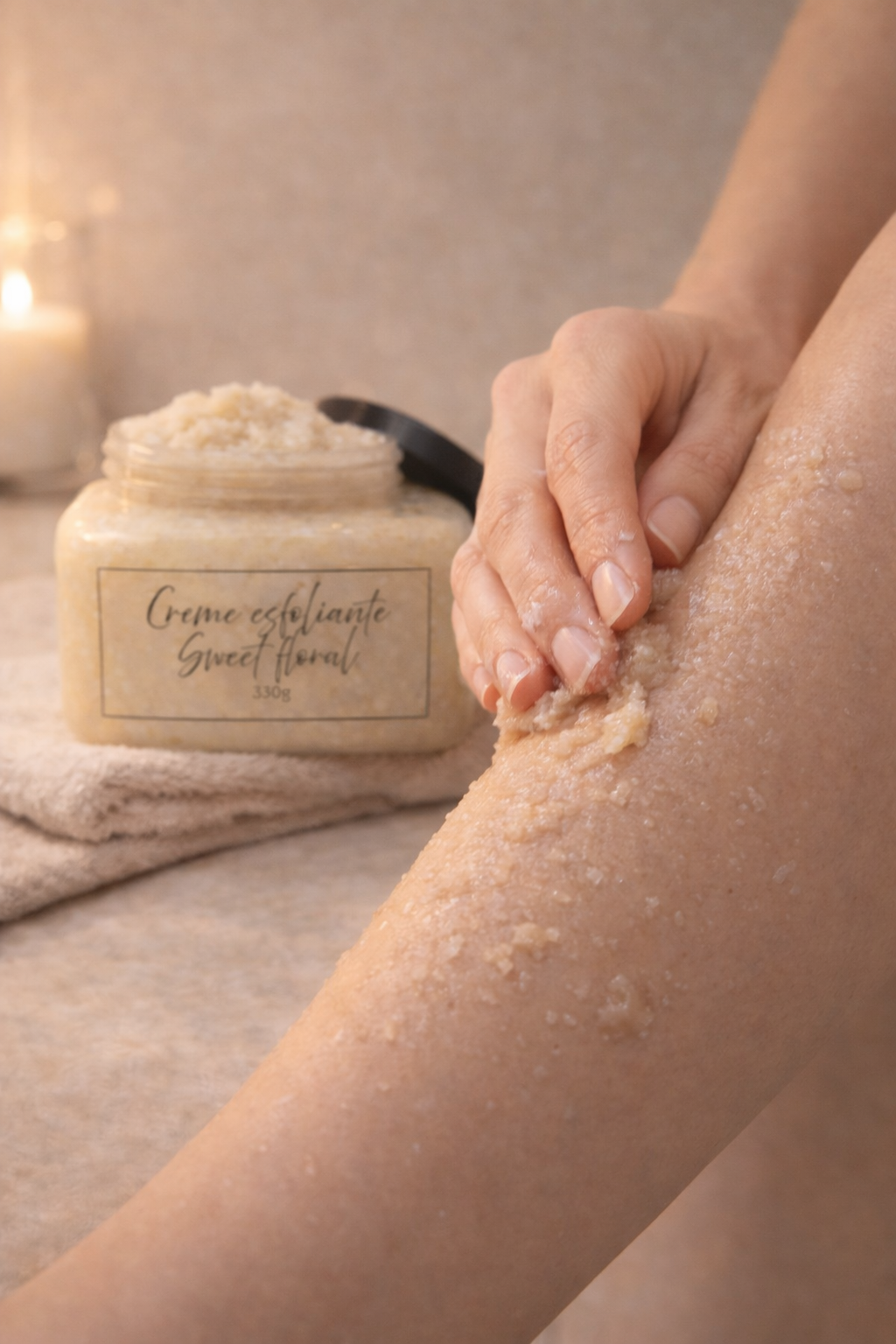 Creme Esfoliante Sweet Floral 330g - Imagem 3